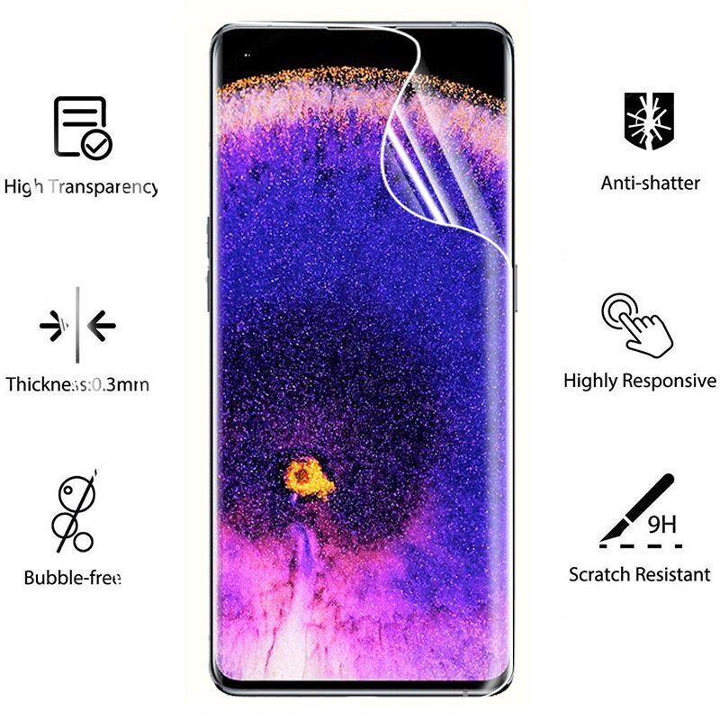 Pelindung Layar Oppo Find X5 Pro paket 3 in 1 Bahan hydrogel