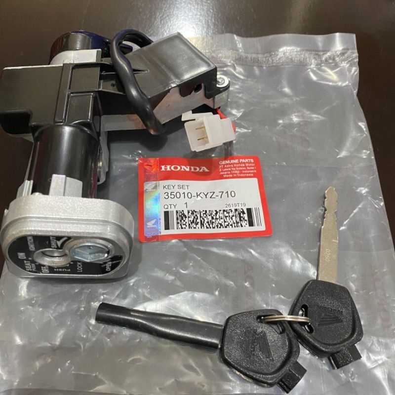 KUNCI KONTAK KEY SET ASSY SUPRA X 125 HELM IN /QUALITY SUPER OKE /KYZ-1