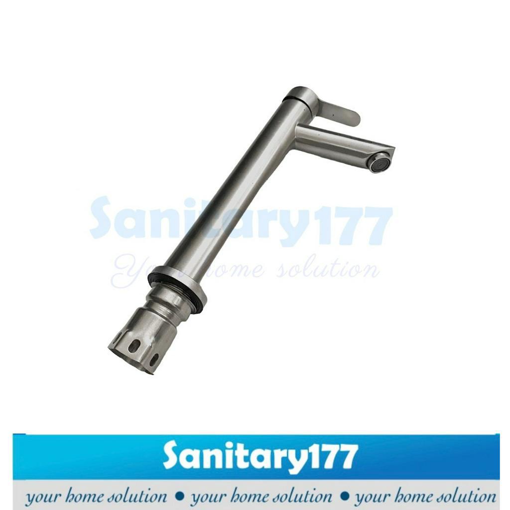 Kran wastafel tinggi Stainless 304 up down minimalis 29ST- keran cuci tangan washbowl faucet stenlis body gede tebal