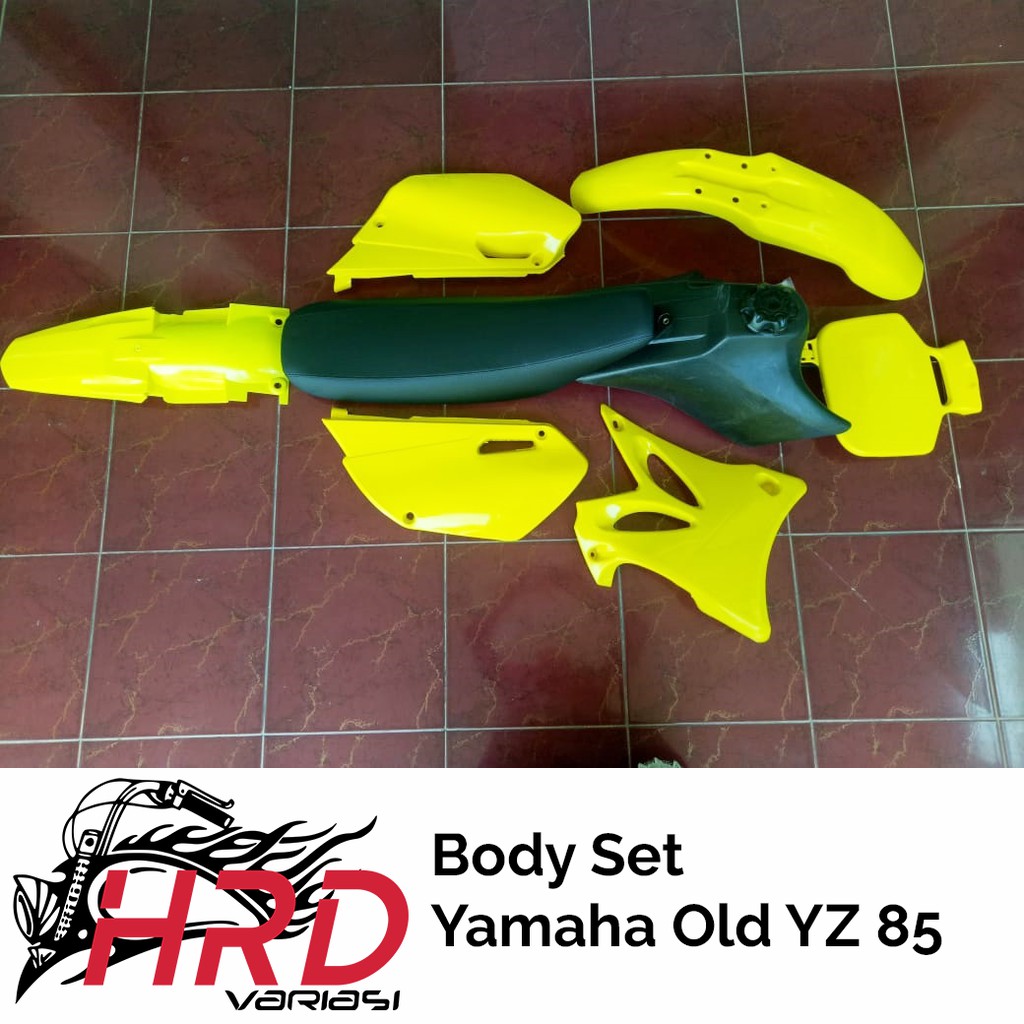 Paket HEMAT Body Set Yamaha YZ 85 Lama Old untuk Bebek Trail KLX 150 Hitam Merah Putih Oranye Hijau 