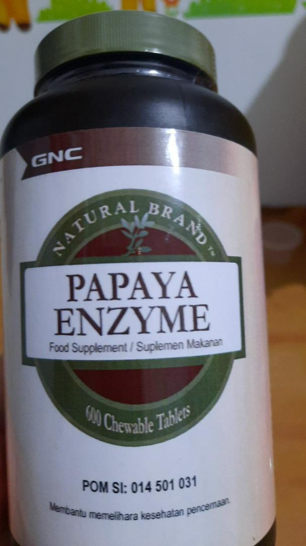 GNC Natural Brand Papaya Enzyme 600 Chewable Tablets Limited price sale