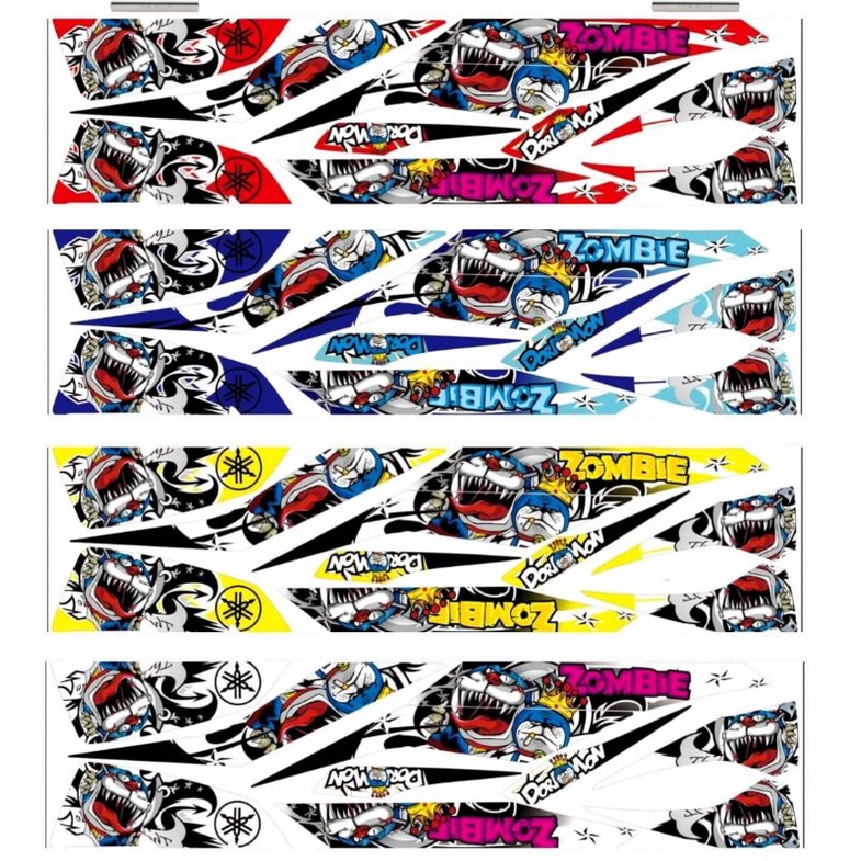 Striping Mio M3 / Mio Z / Mio 125 Variasi Stiker Sticker Skotlet Scotlite Motor List L Body