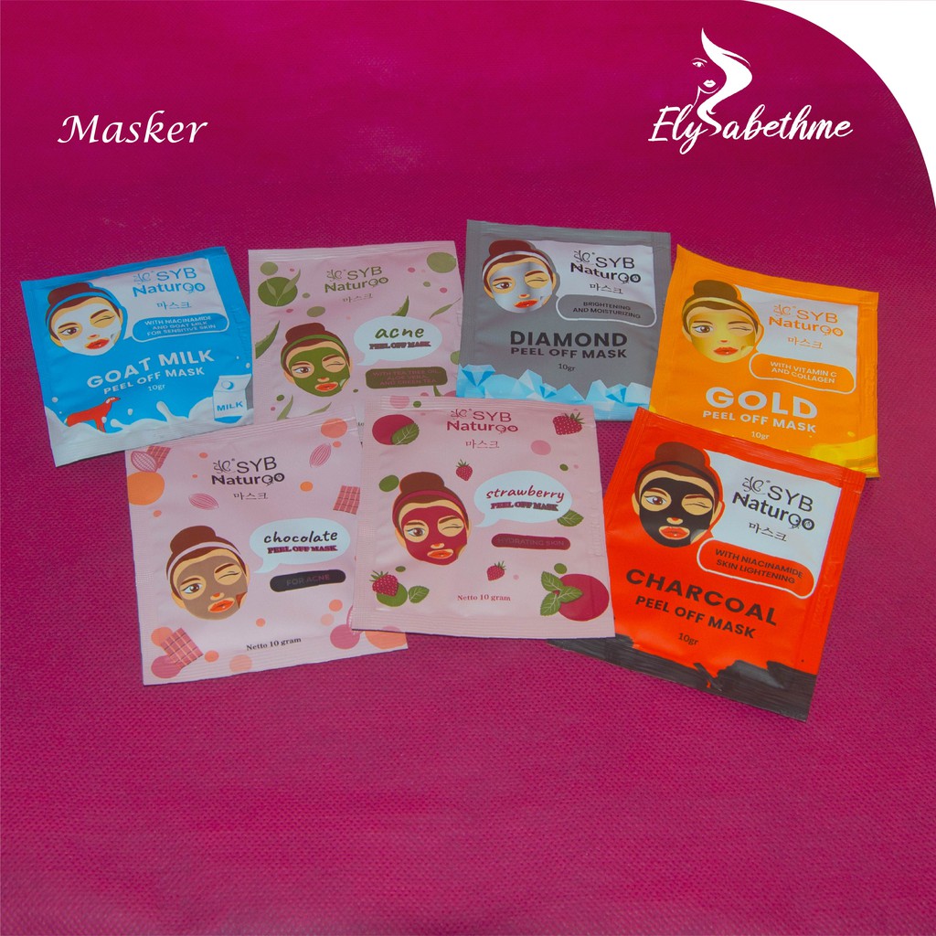 ✿ELYSABETHME✿ Masker peel off SYB face mask kelupas peeling angkat komedo mencerahkan