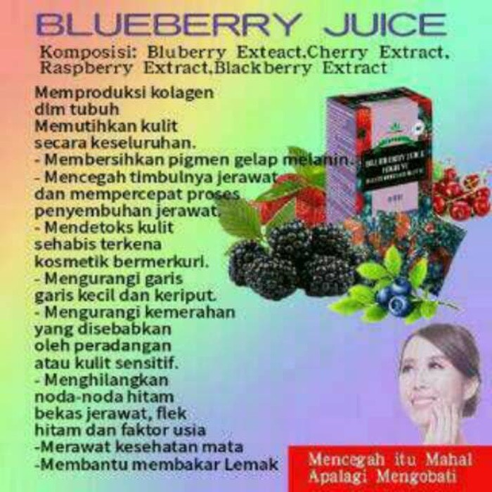 

JUS BLUEBERRY/ HIGH VIT C/MEMUTIHKAN KULIT