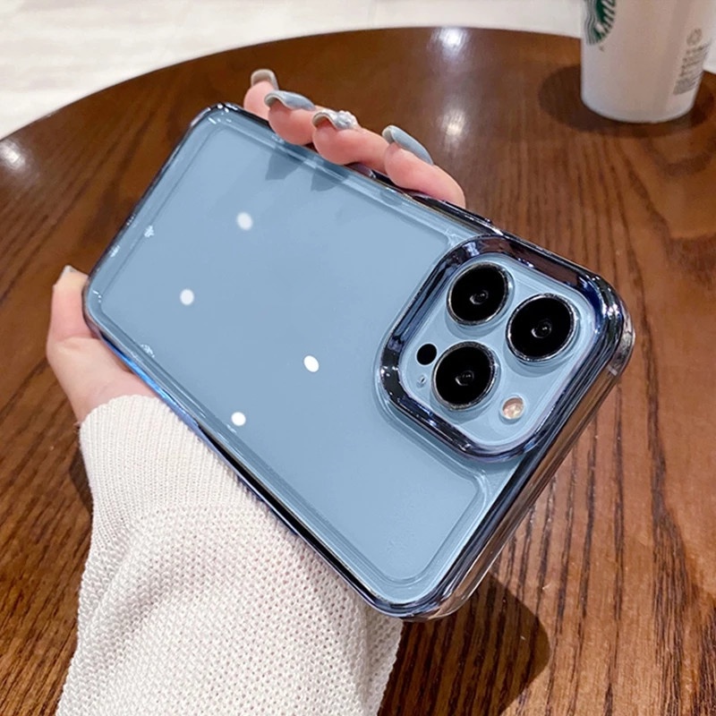 Casing Hardcase Bumper Akrilik Shockproof Untuk iPhone 14 Pro Max 13 Pro Max 11 Pro Max X XR XS 7 8 Plus