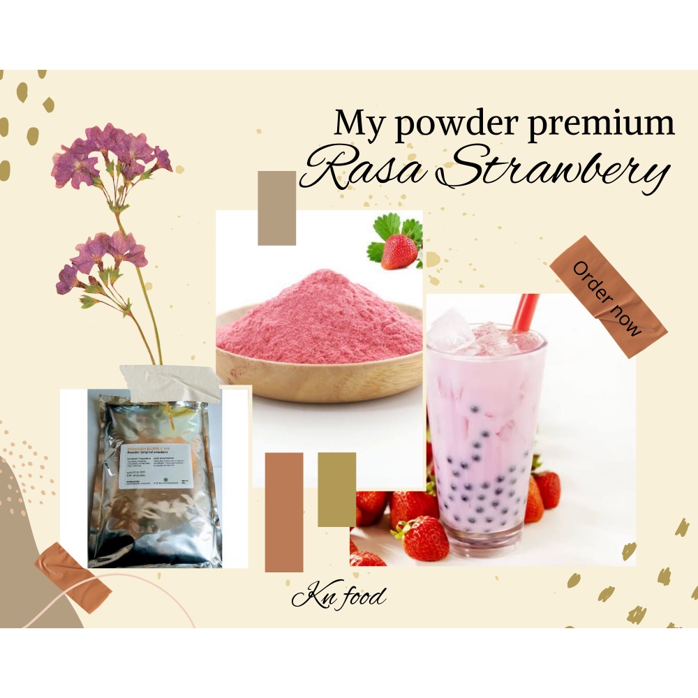 

Premium Powder Rasa Stawberry. STRAWBERRY