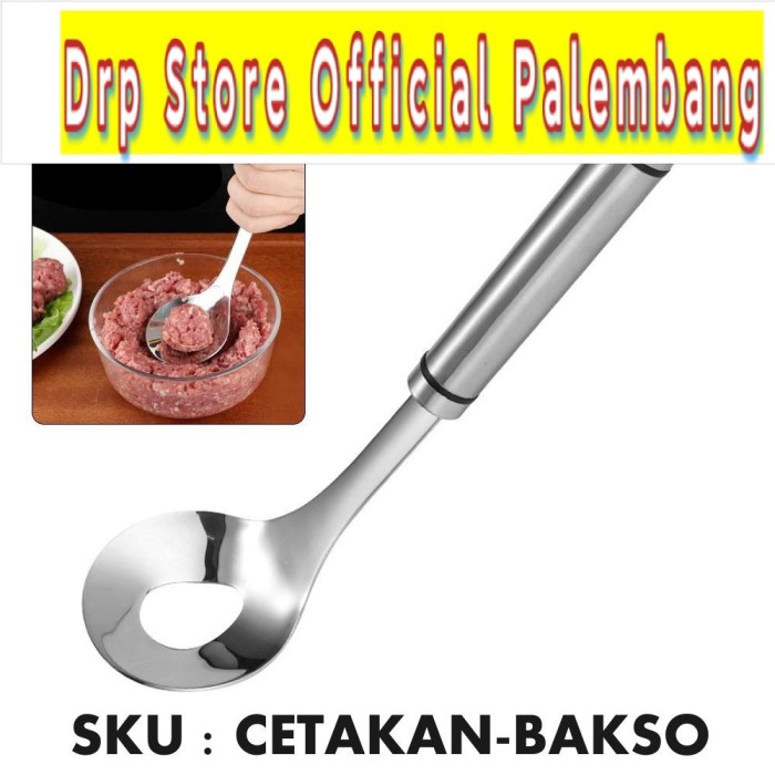 alat pembuat BAKSO sendok stainless cetakan meat ball maker mold dapur