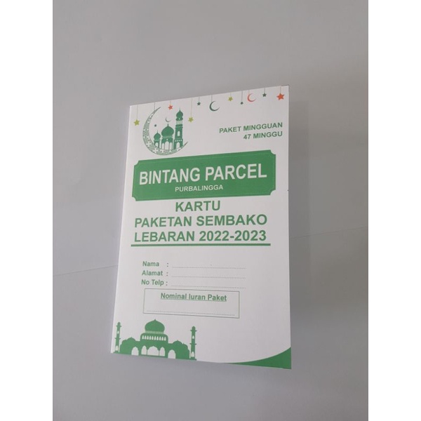 

Kartu Paketan Lebaran sembako bisa di ganti nama