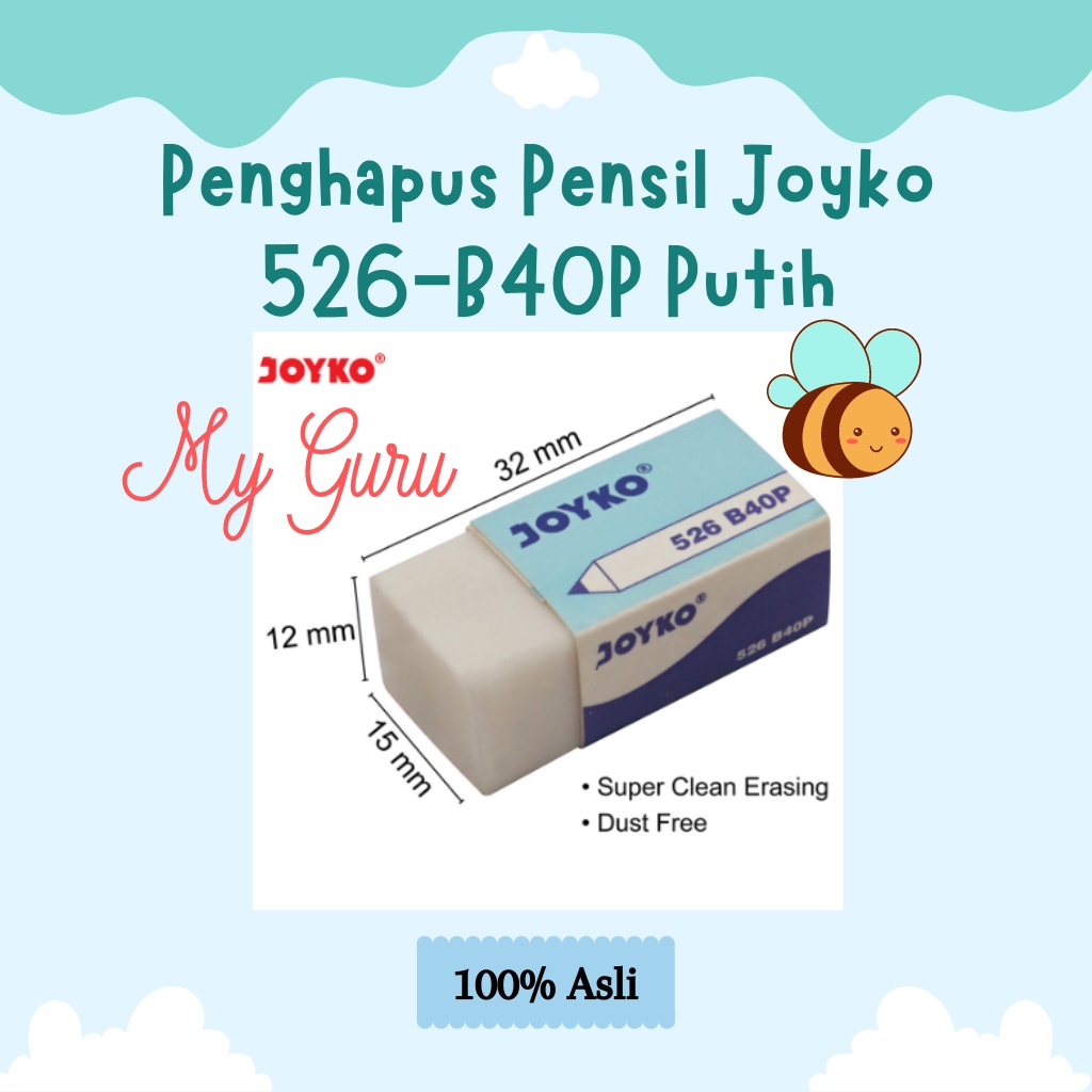 

[PCS] PENGHAPUS KECIL ERASER JOYKO 526-B40BL PUTIH / 526-B40BL HITAM