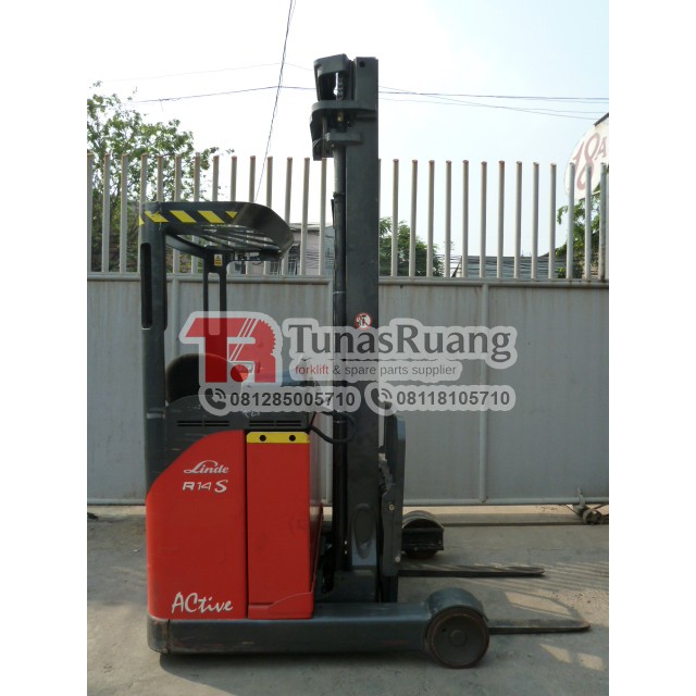 Forklift Linde 6 Meter Elektrik Forklift Bekas R14S