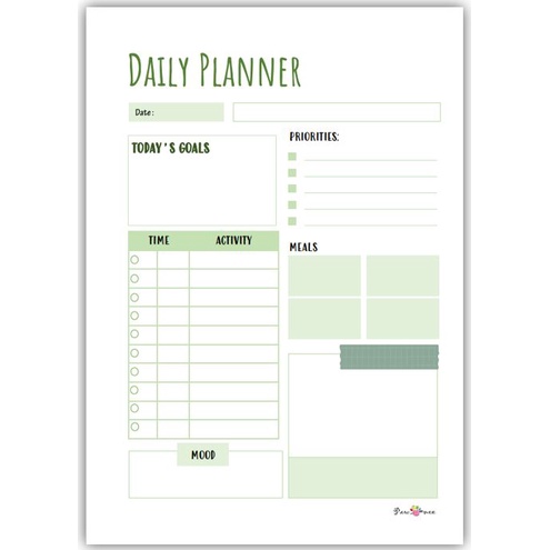 

Daily Planner - Isi Binder A5 - Journal - Pawmee - Isi kertas binder