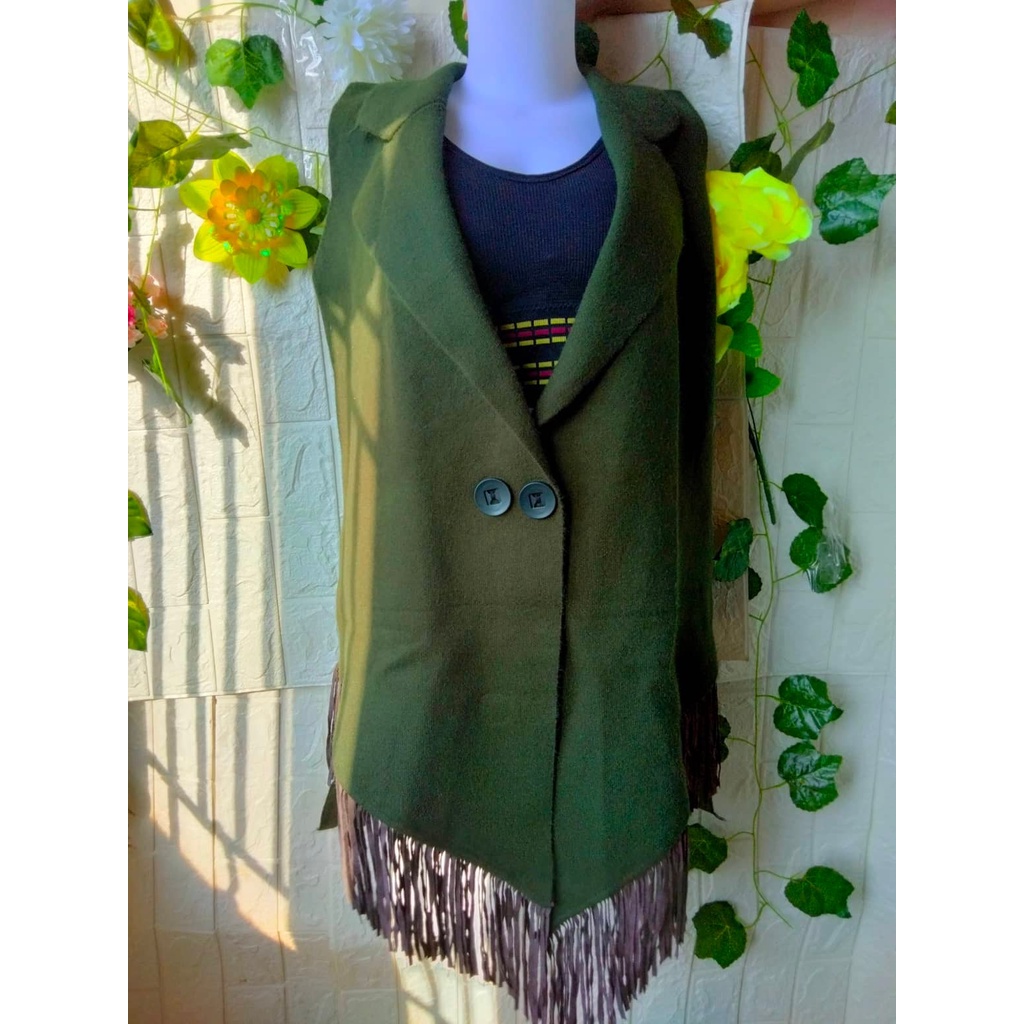 Blazer Wanita Dewasa  / Blazer Wanita NON  Formal /  Blazer Hijau Army / Real Pic