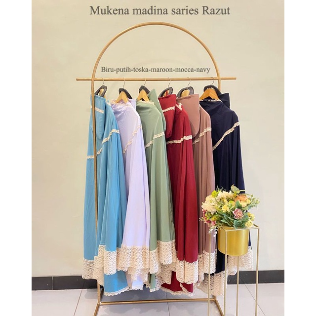 Mukena Mecca Bordir Keliling Jumbo Mukena Jumbo Mukena Bordir Mukena Katun Mukena Dewasa Mukena Rend