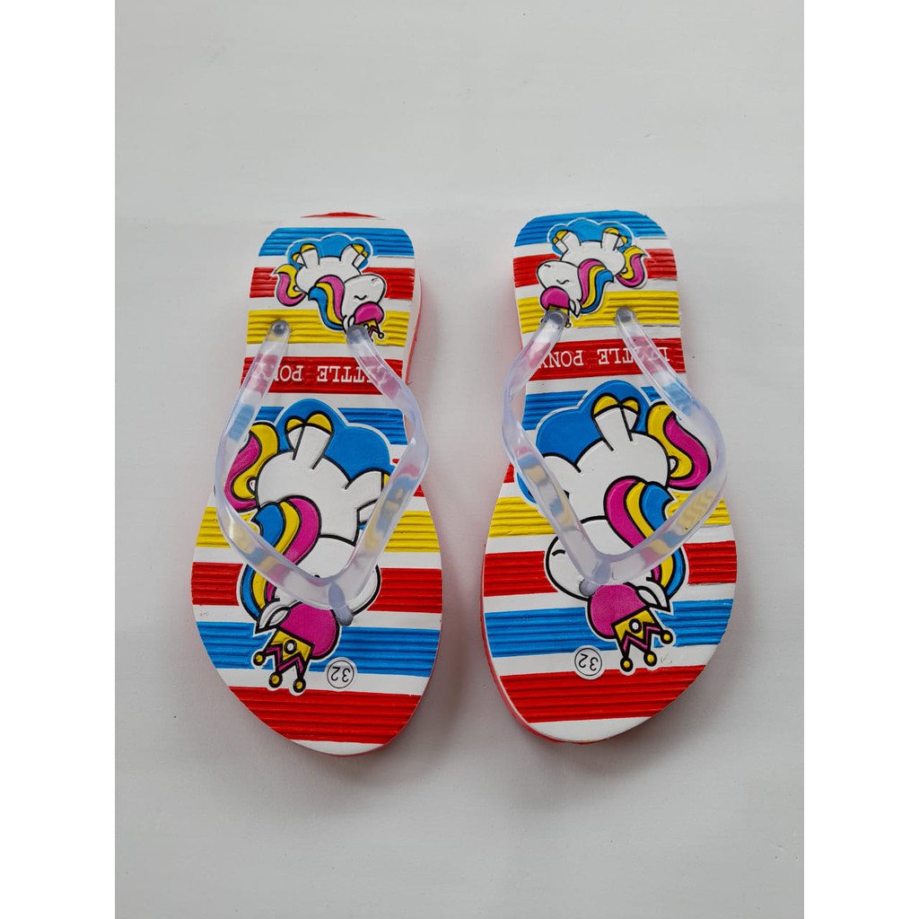 sendal unicorn sandal jepit anak perempuan sandal anak spon cewek murah