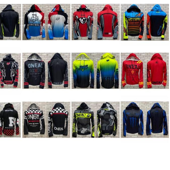 hoddie cross balap motor jersey
