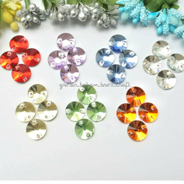 Kristal Kaca Bulat 12mm (Lusin)