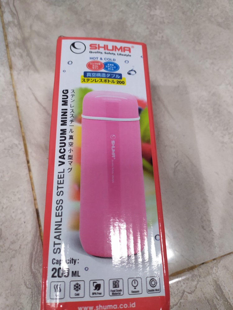 Shuma Mug Botol Fancy Termos Stainless Untuk  Air Panas Dan Dingin High Quality Mini Tumbler