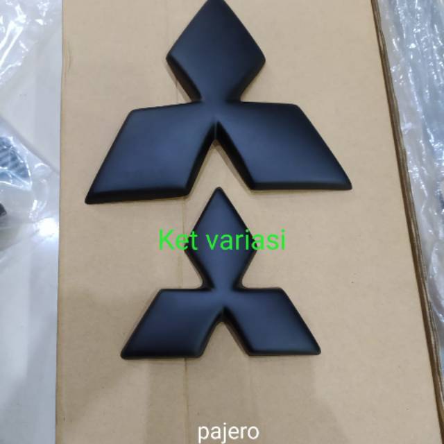 Logo/emblem Mitsubishi hitam mobil pajero