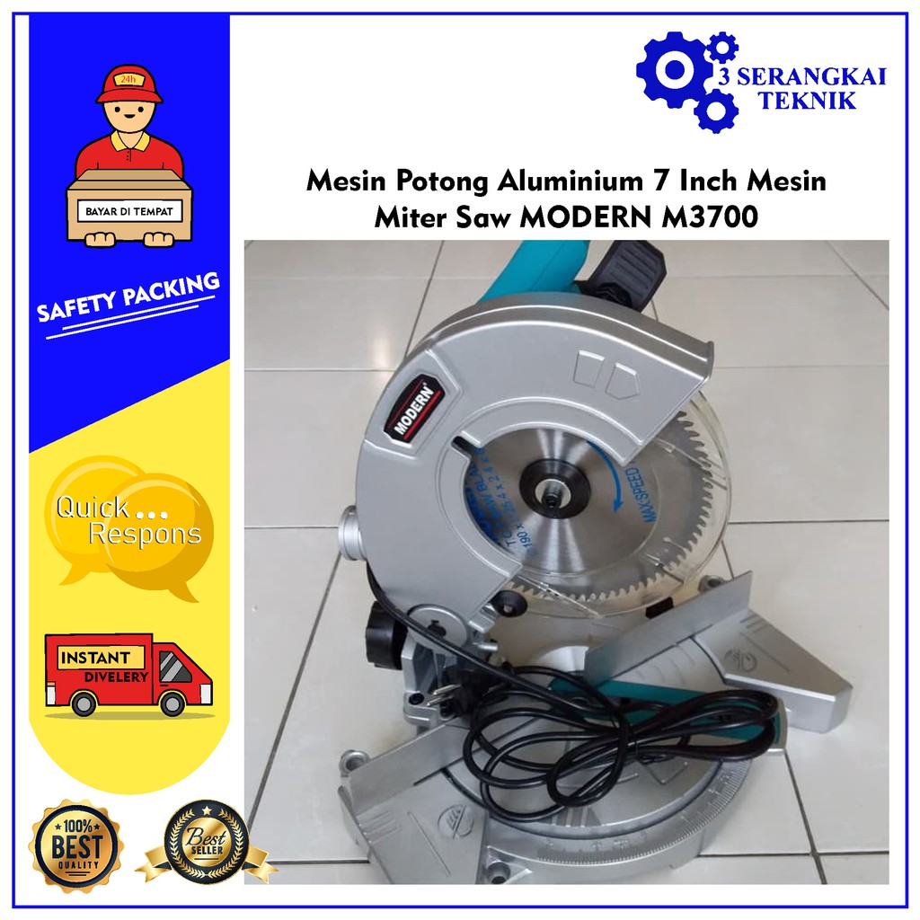 Mesin Potong Aluminium 7 Inch Mesin Miter Saw MODERN M3700