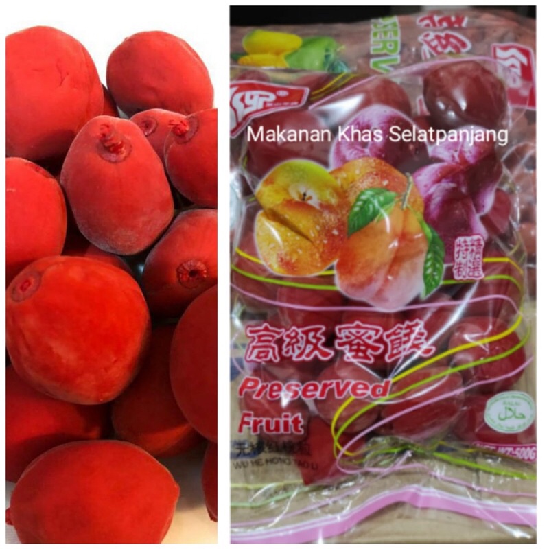 

Manisan Buah Persik/Manisan Ang Thou 500gram