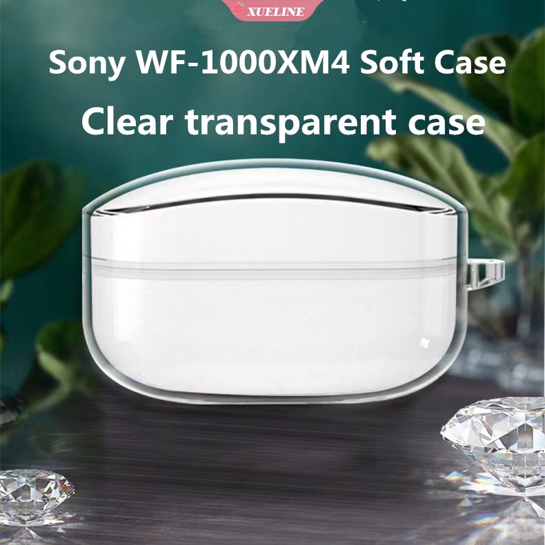 Case Pelindung Bahan Silikon TPU Dengan Carabiner Untuk SONY WF1000XM4