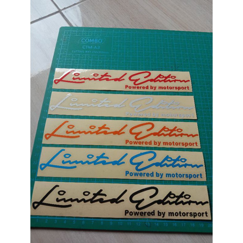 

sticker cutting limited edition