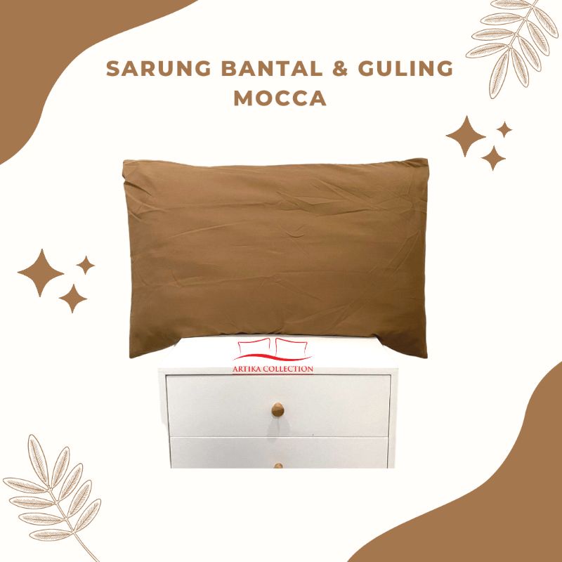 Hanya Tambahan Sarung Bantal Guling Warna Mocca