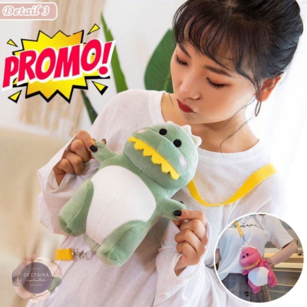 Tas Selempang Boneka D1no Mini Lucu Untuk Tas Anak Perempuan