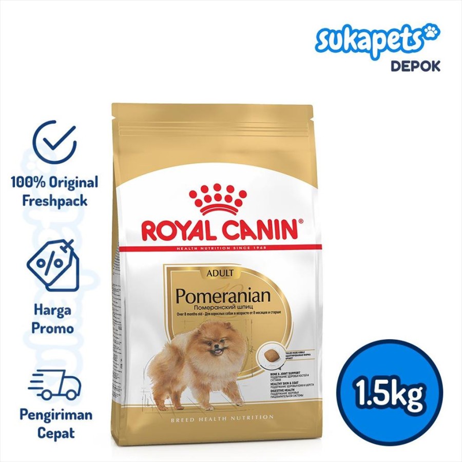 Royal Canin Pomeranian Adult Makanan Anjing Dewasa 1.5kg