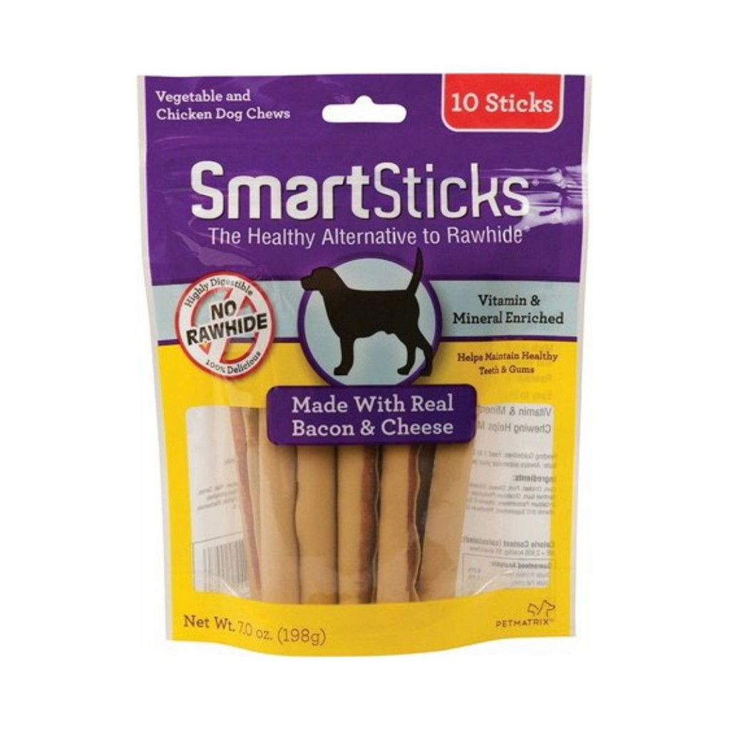 

SMARTBONES Dog Dental Chew Stick Bacon Cheese 10pcs