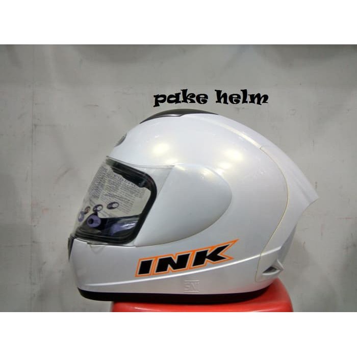 HELM INK CL MAX SOLID WHITE FULL FACE