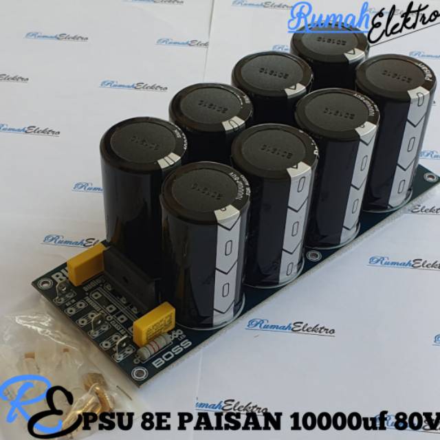 Kit PSU 8 Elco PAISAN 10000uf 80V Plus Skun