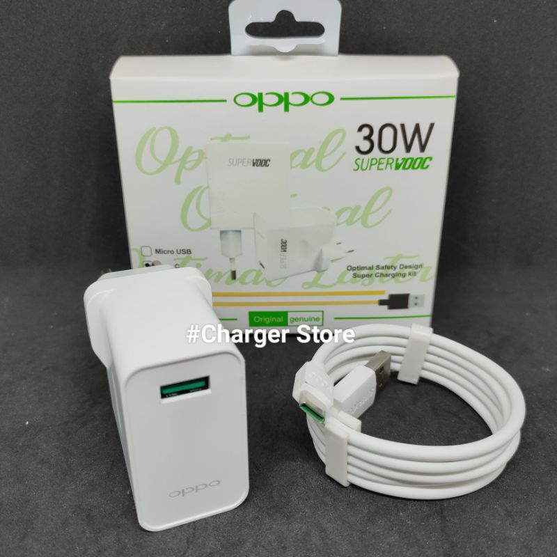 Charger Oppo 30W 6A Type C Original SUPER VOOC DART Fast Charging