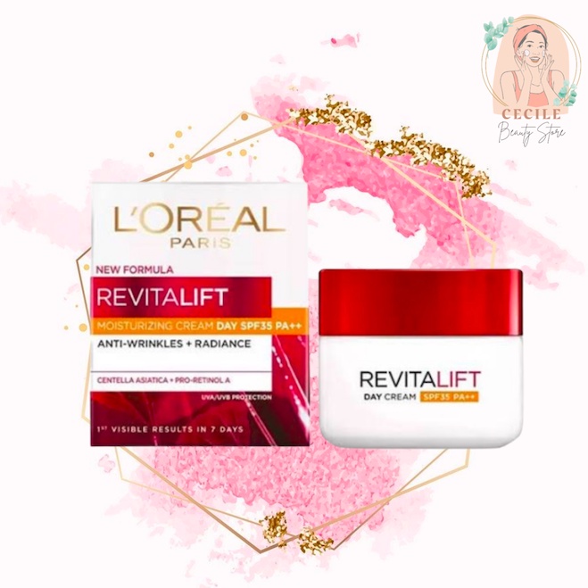 Loreal Paris Revitalift Moisturizing Cream Day SPF 35 / PA ++ - 50ml/ 20ml