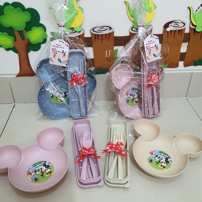 Hampers Anak Ulang Tahun Souvenir Set Alat Makan Piring Mangkok MURAH