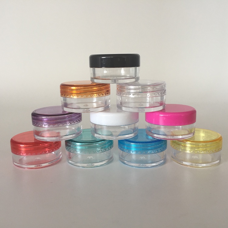 TERLARIS  POT 3GR CREAM JAR KRIM 3 GR AKRILIK MURAH  TEMPAT KOIL / KOSMETIK PP BERKUALITAS