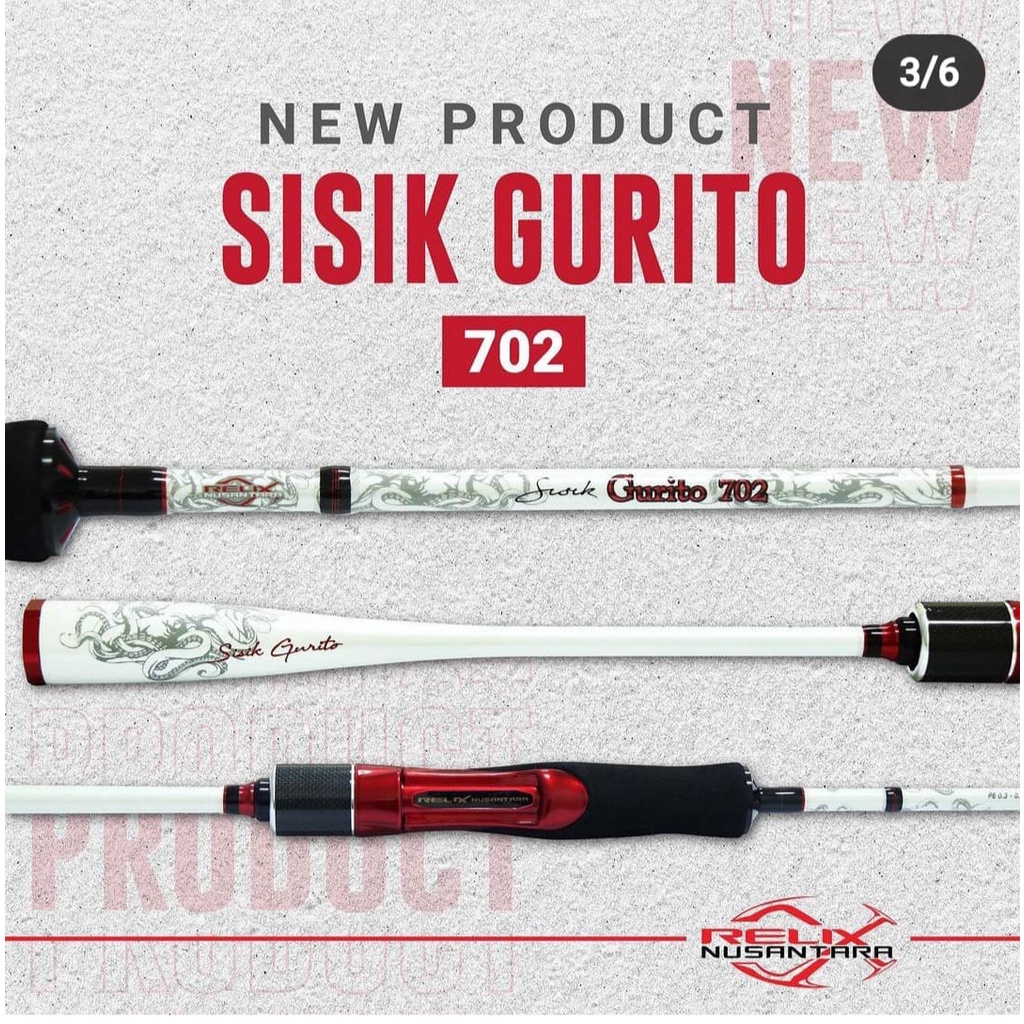 Rod RELIX NUSANTARA SISIK GURITO 702 / 213cm (Line Test PE.0.3-0.6)
