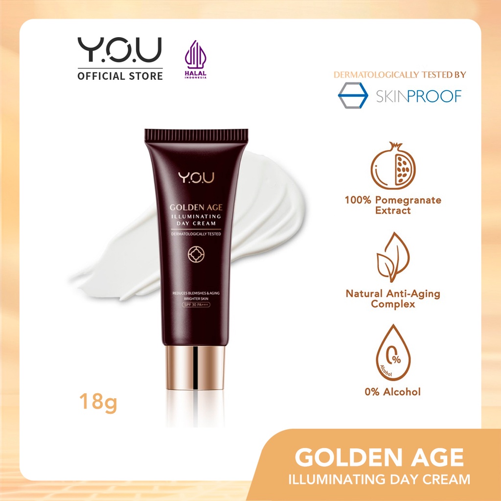 YOU Golden Age Illuminating Day Cream 18g [Total Radical Protection with SPF 30]