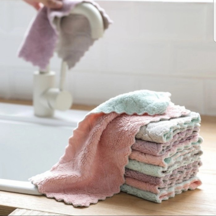

Lap Piring / Kain Lap Meja / Lap Tangan Anti Minyak Mudah Dicuci CORAL - Small 27.5x16cm