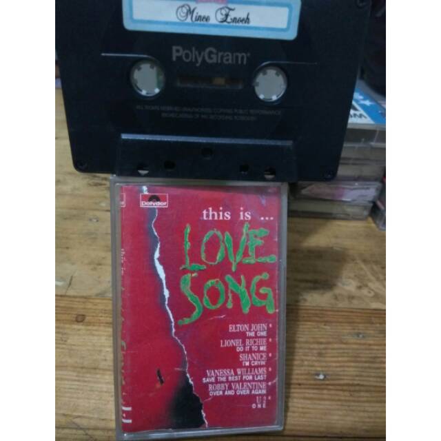 Kaset Pita Love Song Elton John Lionel Richie U2 Vanessa Williams