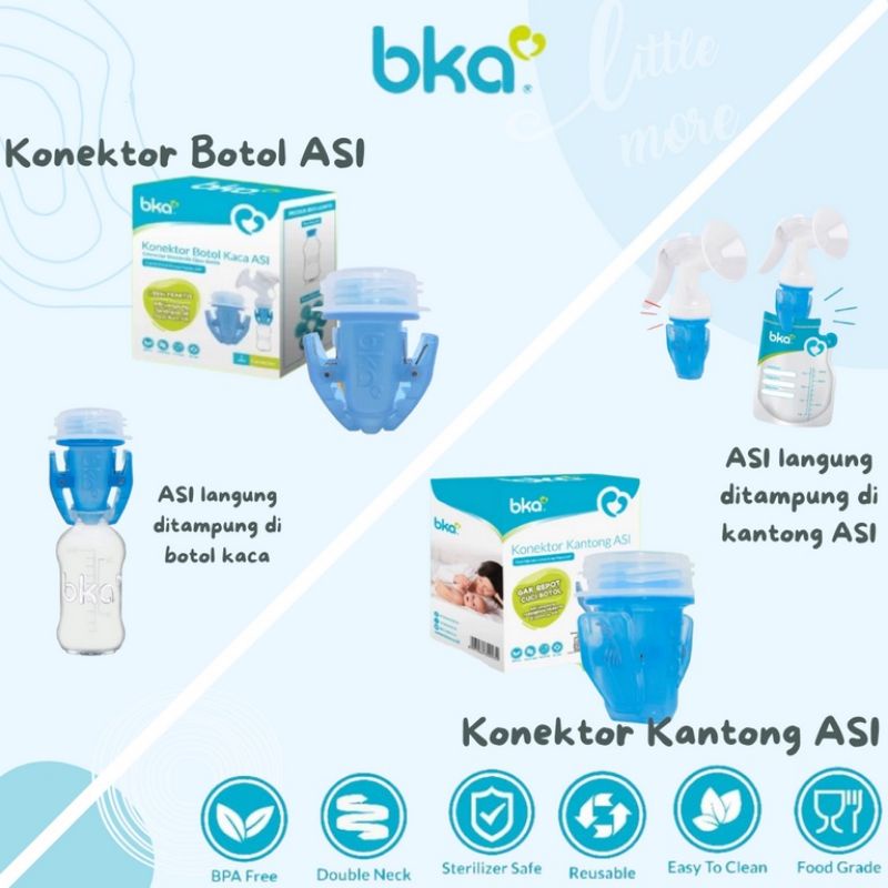 BKA Konektor Botol Asi dan BKA Konektor Kantong Asi