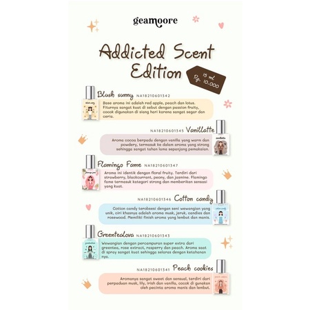 ❤️ RG ❤️ PERFUME PARFUM GEAMOORE ADDICTED SERIES 15ml