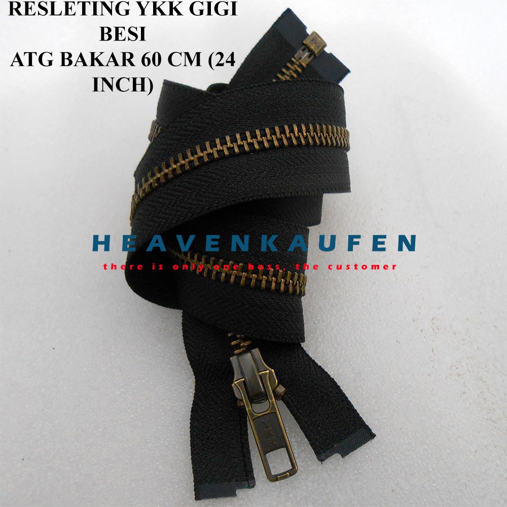 Resleting Zipper 60 cm - 24 inch YKK Atg Bakar