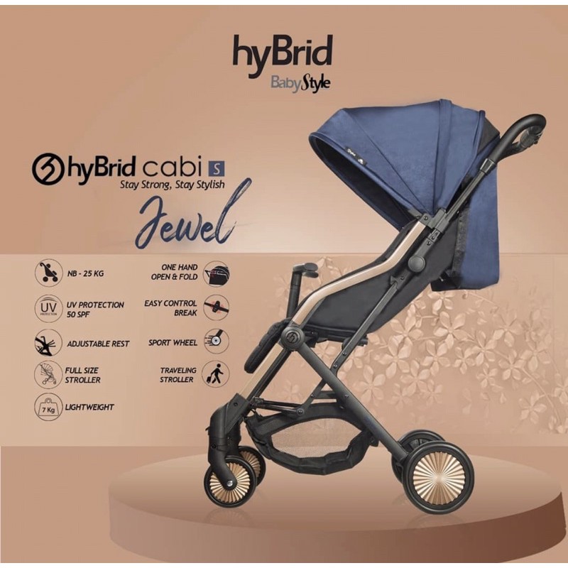 STROLLER HYBRID CABY STACY NAVY / HYBRID STROLLER / STROLLER HYBRID