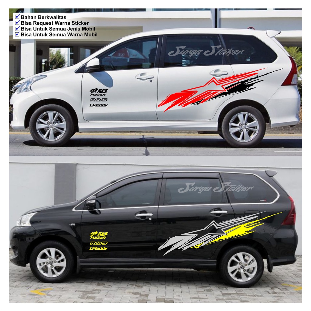 CUTTING STICKER AVANZA CUTTING AVANZA STICKER VARIASI MOBIL