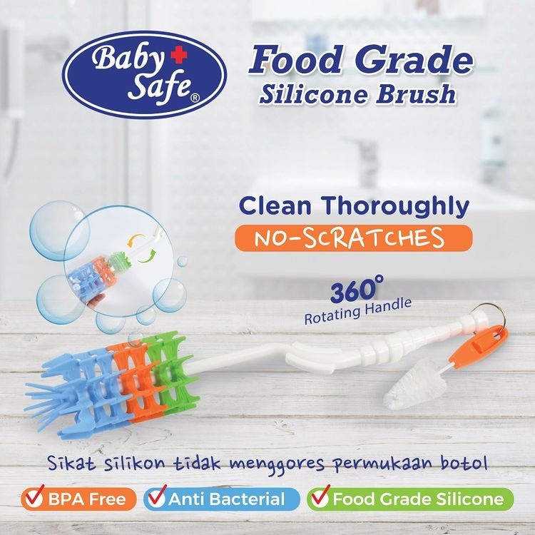 Baby Safe Sikat Botol Silicone