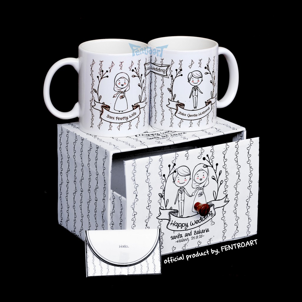 Jual Kado Couple Hampers Mug Couple Kado Nikahan Kado Anniversary Kado Wedding Hampers 3964