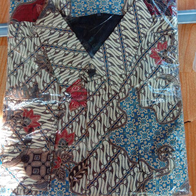 Kemeja Batik Semi Sutra Full Furing Premium Lengan Panjang Premium Atasan Batik Pria