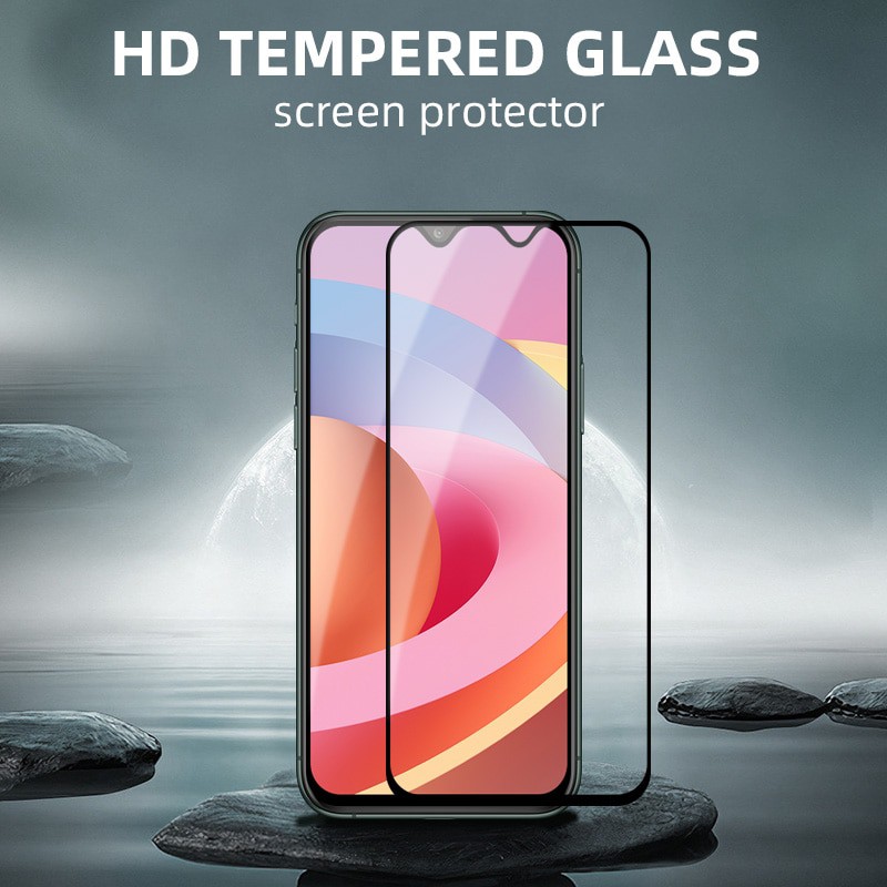 PROMO Tempered Glass VIVO Y91, Y91C, Y93, Y95 NEW TG Layar FULL COVER Black Premium Anti Gores Kaca