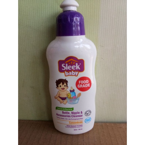 SLEEK BABY BOTTLE, NIPPLE &amp; ACCESSORIES CLEANSER 150ML, 500ML